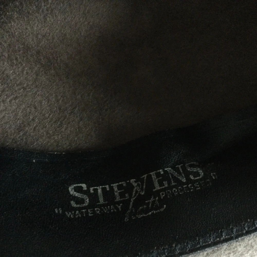 Vintage Taupe Fedora Hat by Stevens